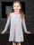 Платье "Единорог" с яркими звёздами - Размер 116 - Цвет серый - Картинка #2